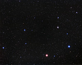 Constellation of Leo with Planet Mars