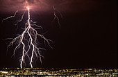 Summer Lightning Over Tucson,Arizona