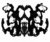 Rorschach type inkblot