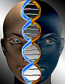Face with DNA
