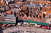 Aerial View of Belgium Market Place