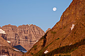 Moonrise in Glacier National Park