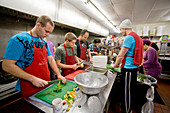 Volunteers at a Soup Kitchen