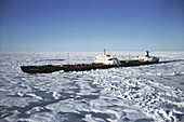 SS Manhattan Sails in Melville Sound