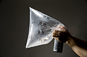 Plastic Bag Filled with Aerosol Gas