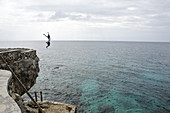 Cliff Jumper. Negril,Jamaica