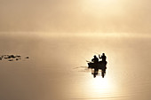 Fishermen in Boat,Lake Cassidy