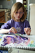 Young Girl Painting