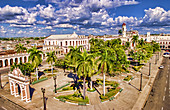 Aerial View of Downtown Square,Cuba