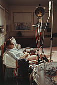 Patient Receiving Dialysis,c. 1960s