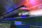 Futuristic Train,illustration