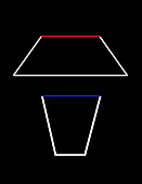 Trapezoid Optical Illusion,illustration