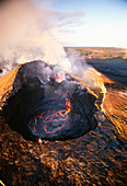 Pu'u O'o Vent at Kilauea Volcano,Hawaii