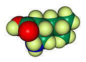 Lyrica molecular model,illustration