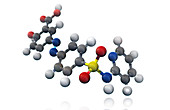 Sulfasalazine Molecule,illustration