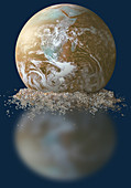 Dissolving Earth,illustration