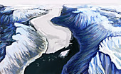 Melting Glacier (2 of 3),illustration