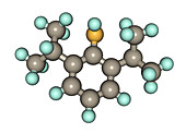 Propofol Molecule,illustration