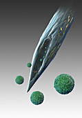 Stem Cells with Needle,Illustration