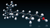 Vitamin A,Molecular Model,illustration