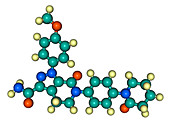 Apixaban Molecule,illustration