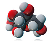 Fructose,Molecular Model,illustration
