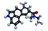 LSD Molecular Model,illustration