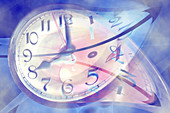 Time Line Split in Two,illustration