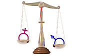Gender Inequality,illustration