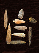 Cherokee Indian Spear and Arrowheads