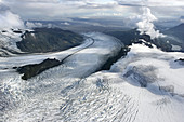 Aerial of the Vatnajokull Glacier