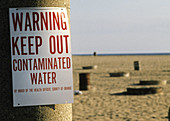 Warning Sign,Contaminated Water