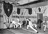 19th Century fencers training