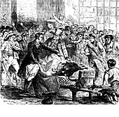 1832 Paris cholera epidemic,illustration