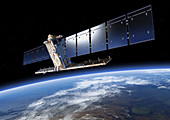 Sentinel-1 satellite in orbit