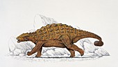 Dinosaur walking,illustration