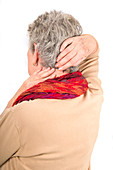 Older woman with neck ache