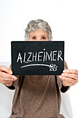 Alzheimer's patient,conceptual image