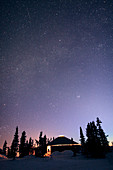 Hyades,Pleaides,Taurus over Alaska