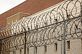 Prison fence razor wire