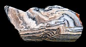 Microstructures in gneiss rock