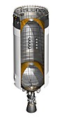 Saturn V rocket 3rd stage,illustration