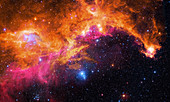 Seagull Nebula,composite image