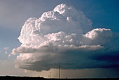 Supercell cumulonimbus thunder cloud