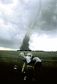 Researchers Tracking a Tornado
