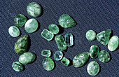 Cut and Polished Emeralds From Canada