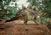 Model of Stegosaurus dinosaur