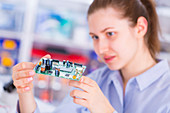 Female electrical engineer