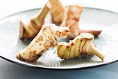 Galangal on a plate