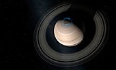Aurorae on Saturn,illustration